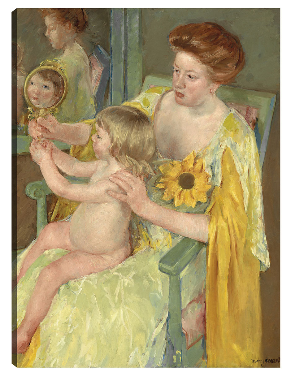 Cuadro Decorativo - Madre E Hijo (c. 1905)- Mary Cassatt - Fotografía - 69x92 - Impresión En Lienzo - Fine Art Tj