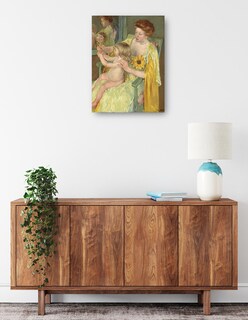 Foto 2 | Cuadro Decorativo - Madre E Hijo (c. 1905)- Mary Cassatt - Fotografía - 69x92 - Impresión En Lienzo - Fine Art Tj