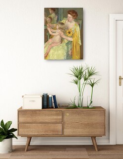 Foto 3 | Cuadro Decorativo - Madre E Hijo (c. 1905)- Mary Cassatt - Fotografía - 69x92 - Impresión En Lienzo - Fine Art Tj