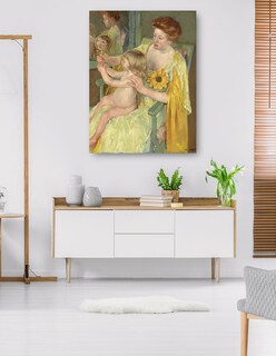 Foto 5 | Cuadro Decorativo - Madre E Hijo (c. 1905)- Mary Cassatt - Fotografía - 69x92 - Impresión En Lienzo - Fine Art Tj
