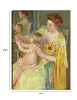 Foto 6 | Cuadro Decorativo - Madre E Hijo (c. 1905)- Mary Cassatt - Fotografía - 69x92 - Impresión En Lienzo - Fine Art Tj