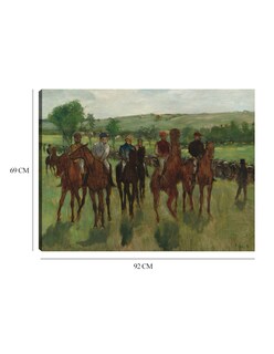 Foto 6 | Cuadro Decorativo - Los Jinetes (c.1885)- Edgar Degas - Fotografía - 69x92 - Impresión En Lienzo - Fine Art Tj