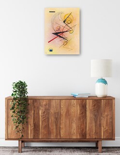 Foto 2 | Cuadro Decorativo - Pequeños Cálidos (1928)- Wassily Kandinsky - Abstracto - 28x36 - Impresión En Lienzo - Fine Art Tj