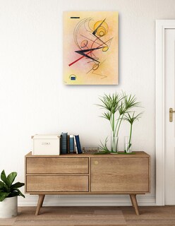 Foto 3 | Cuadro Decorativo - Pequeños Cálidos (1928)- Wassily Kandinsky - Abstracto - 28x36 - Impresión En Lienzo - Fine Art Tj