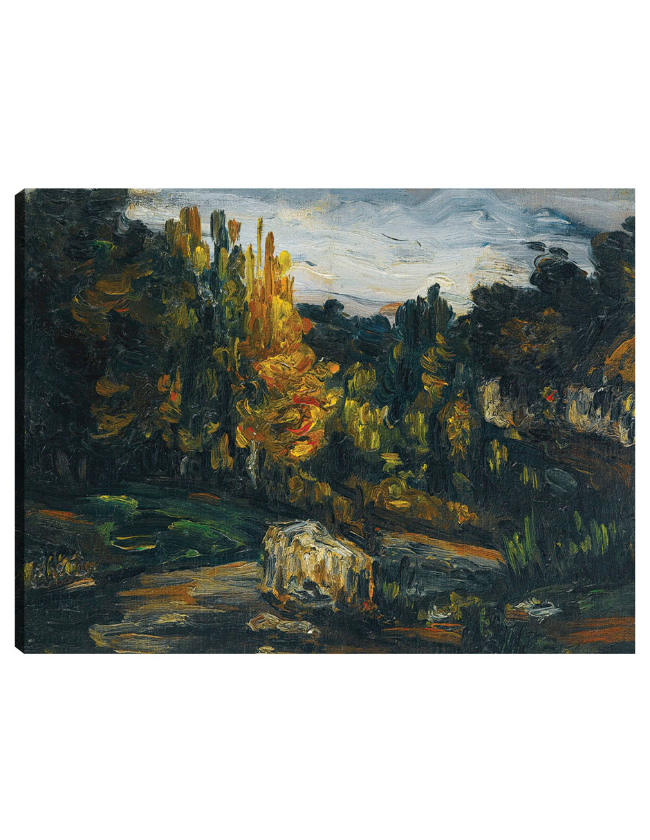 Cuadro Decorativo - Pago (1866)- Paul Cézanne - Religión - 46x61 - Impresión En Lienzo - Fine Art Tj