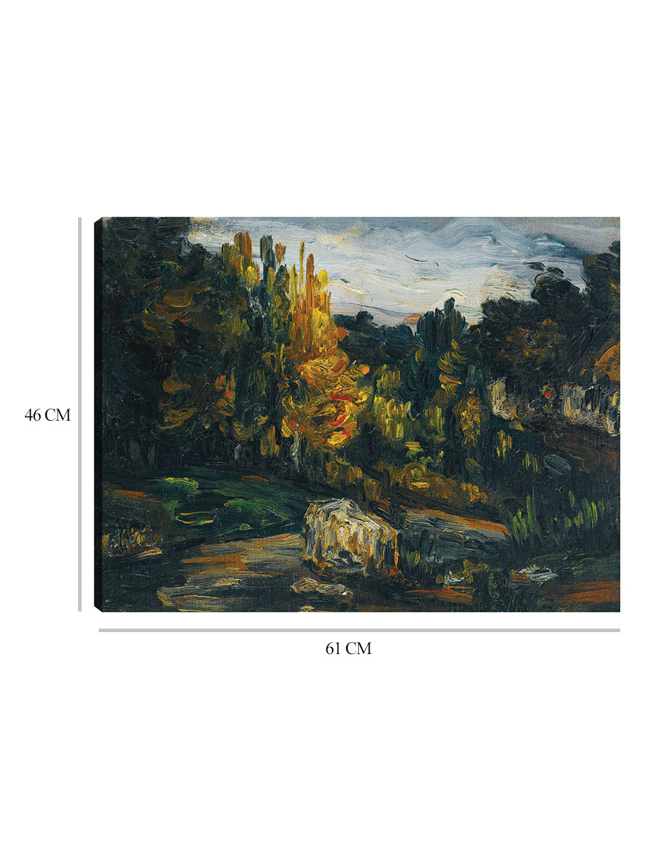 Foto 7 pulgar | Cuadro Decorativo - Pago (1866)- Paul Cézanne - Religión - 46x61 - Impresión En Lienzo - Fine Art Tj