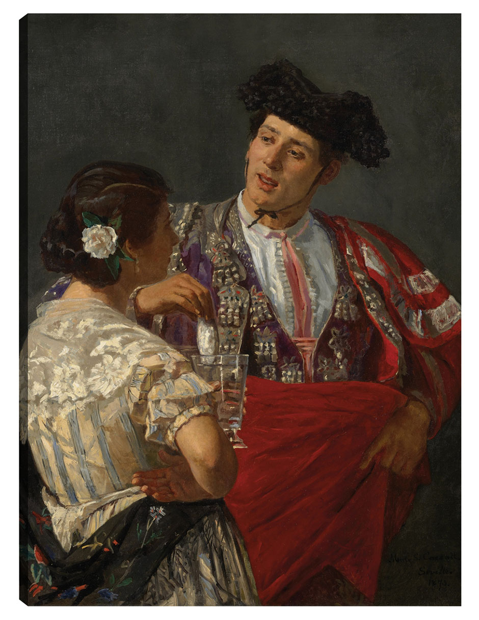 Cuadro Decorativo - Ofreciendo El Panel Al Torero (1873)- Mary Cassatt - Fotografía - 28x36 - Impresión En Lien