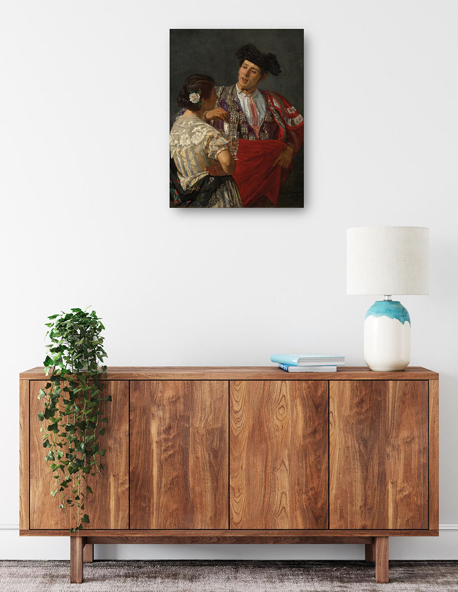 Foto 2 | Cuadro Decorativo - Ofreciendo El Panel Al Torero (1873)- Mary Cassatt - Fotografía - 28x36 - Impresión En Lien