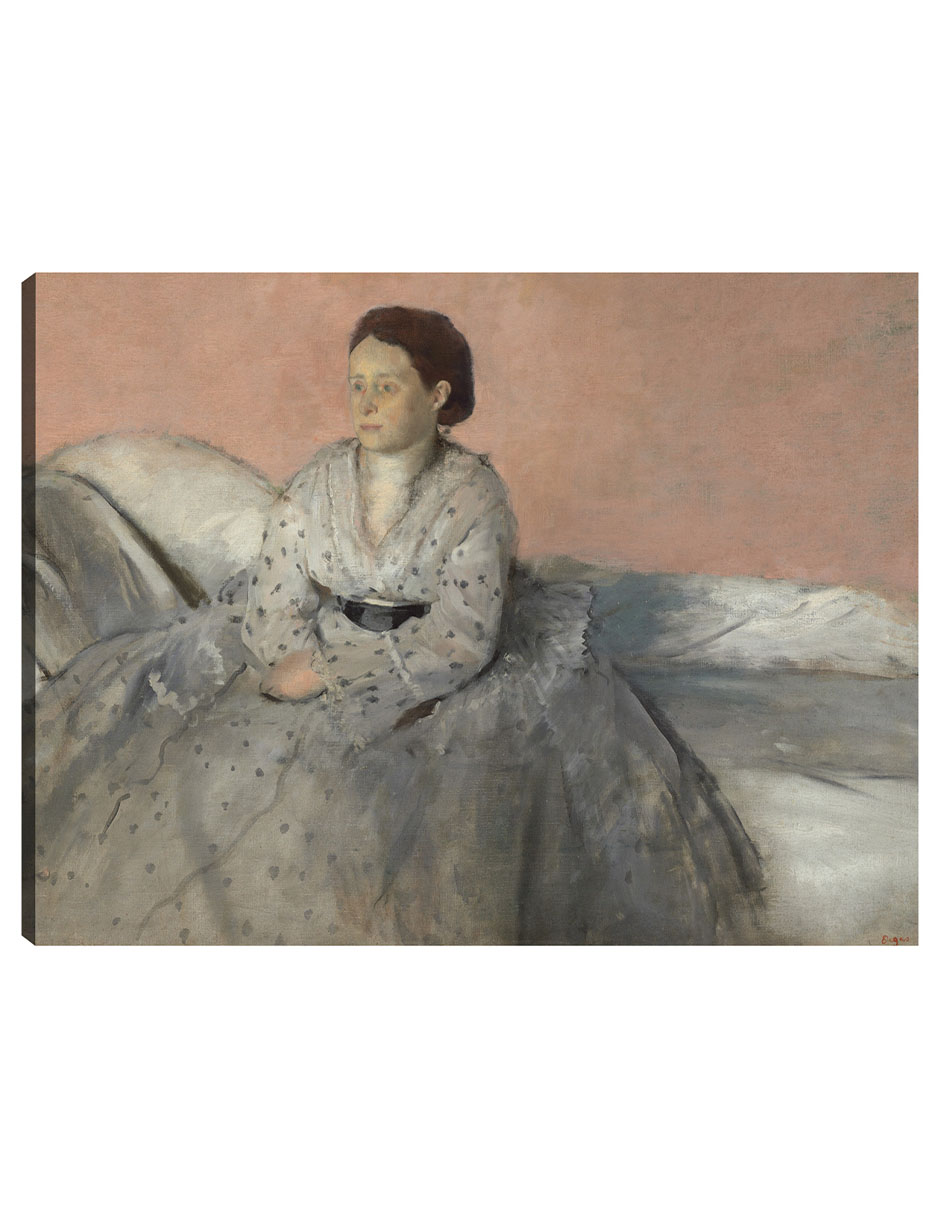 Cuadro Decorativo - Madame René De Gas- Edgar Degas - Religión - 46x61 - Impresión En Lienzo - Fine Art Tj
