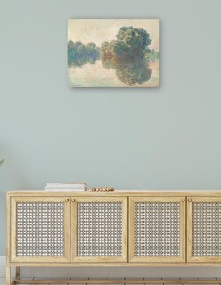 Foto 4 | Cuadro Decorativo - El Sena En Giverny- Claude Monet - Religión - 28x36 - Impresión En Lienzo - Fine Art Tj