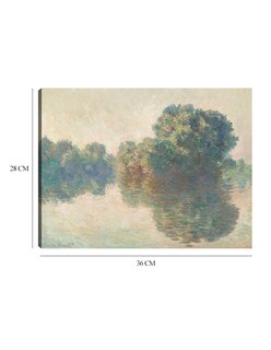 Foto 6 | Cuadro Decorativo - El Sena En Giverny- Claude Monet - Religión - 28x36 - Impresión En Lienzo - Fine Art Tj