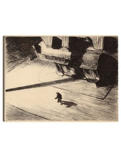 Foto 1 | Cuadro Decorativo - Sombras Nocturnas (1921)- Edward Hopper - Paisaje - 69x92 - Impresión En Lienzo - Fine Art Tj