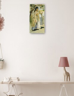 Foto 3 | Cuadro Decorativo - Mujer Por Una Valla- Pierre-auguste Renoir - Fotografía - 54x102 - Impresión En Lienzo - Fine Art