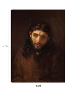 Foto 6 | Cuadro Decorativo - Cabeza De Cristo- Rembrandt Van Rijn - Religión - 46x61 - Impresión En Lienzo - Fine Art Tj