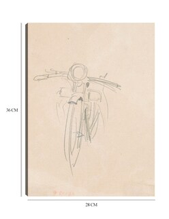 Foto 6 | Cuadro Decorativo - Motocicleta (verso) (1918)- John Singer Sargent - Abstracto - 28x36 - Impresión En Lienzo - Fine