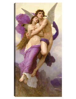 Foto 1 | Cuadro Decorativo - El Rapto De Psique (1895)- William Bouguereau - Religión - 46x89 - Impresión En Lienzo - Fine Art