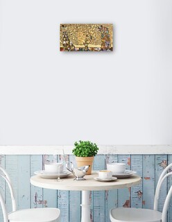 Foto 2 | Cuadro Decorativo - El Arbol De La Vida- Gustav Klimt - Religión - 72x138 - Impresión En Lienzo - Fine Art Tj