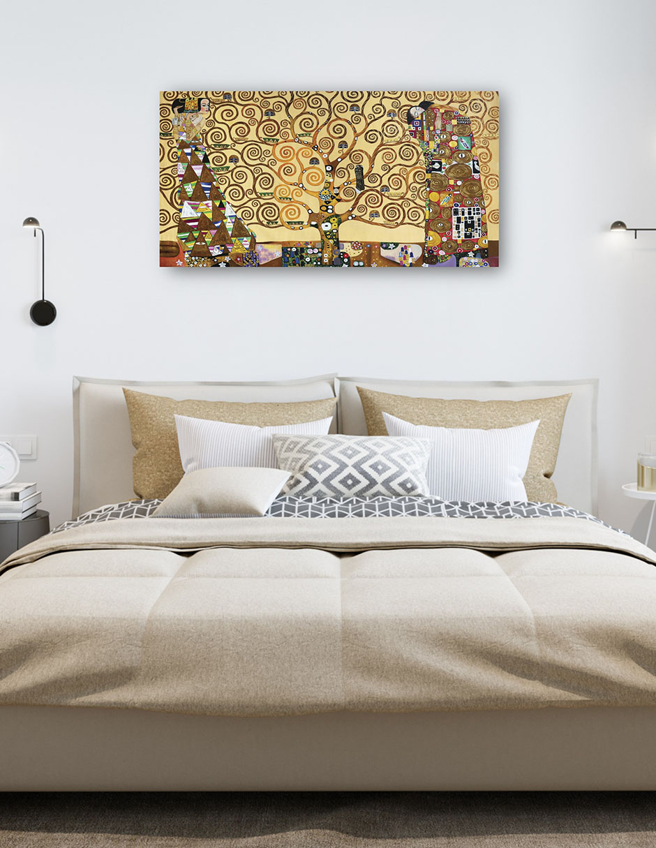 Foto 6 pulgar | Cuadro Decorativo - El Arbol De La Vida- Gustav Klimt - Religión - 72x138 - Impresión En Lienzo - Fine Art Tj