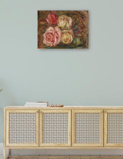 Foto 4 | Cuadro Decorativo - Rosas (1917)- Pierre-auguste Renoir - Religión - 28x36 - Impresión En Lienzo - Fine Art Tj