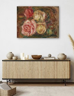 Foto 5 | Cuadro Decorativo - Rosas (1917)- Pierre-auguste Renoir - Religión - 28x36 - Impresión En Lienzo - Fine Art Tj