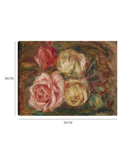 Foto 6 | Cuadro Decorativo - Rosas (1917)- Pierre-auguste Renoir - Religión - 28x36 - Impresión En Lienzo - Fine Art Tj