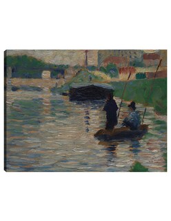 Foto 1 | Cuadro Decorativo - Vista Del Sena (1882-1883)- Georges Seurat - Paisaje - 46x61 - Impresión En Lienzo - Fine Art Tj