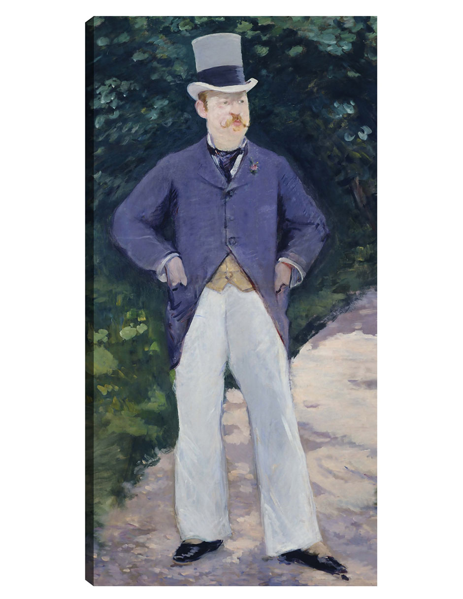 Cuadro Decorativo - Retrato Del Señor Brun- Edouard Manet - Fotografía - 34x64 - Impresión En Lienzo - Fine Art Tj