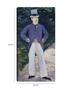 Foto 6 | Cuadro Decorativo - Retrato Del Señor Brun- Edouard Manet - Fotografía - 34x64 - Impresión En Lienzo - Fine Art Tj