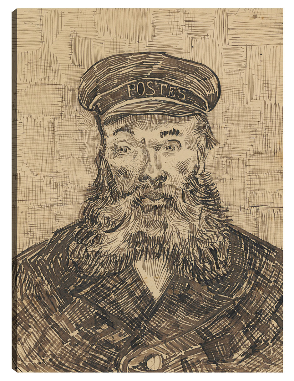 Cuadro Decorativo - Retrato De José Roulin (1888)- Vincent Van Gogh - Fotografía - 46x61 - Impresión En Lienzo -