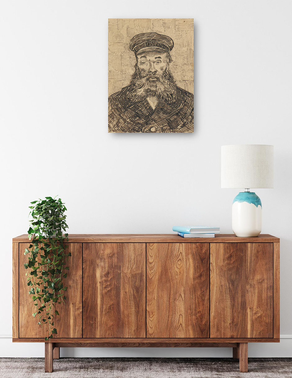 Foto 2 | Cuadro Decorativo - Retrato De José Roulin (1888)- Vincent Van Gogh - Fotografía - 46x61 - Impresión En Lienzo -