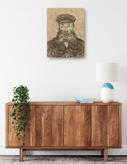 Foto 2 | Cuadro Decorativo - Retrato De José Roulin (1888)- Vincent Van Gogh - Fotografía - 46x61 - Impresión En Lienzo -
