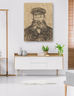 Foto 5 | Cuadro Decorativo - Retrato De José Roulin (1888)- Vincent Van Gogh - Fotografía - 46x61 - Impresión En Lienzo -