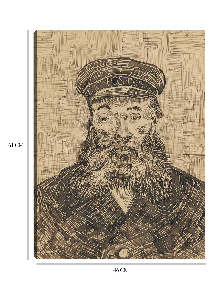 Foto 7 pulgar | Cuadro Decorativo - Retrato De José Roulin (1888)- Vincent Van Gogh - Fotografía - 46x61 - Impresión En Lienzo -
