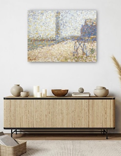Foto 5 | Cuadro Decorativo - El Hospicio Y El Faro De Honfleur- Georges Seurat - Fotografía - 28x36 - Impresión En Lienzo
