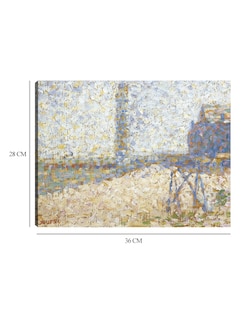 Foto 6 | Cuadro Decorativo - El Hospicio Y El Faro De Honfleur- Georges Seurat - Fotografía - 28x36 - Impresión En Lienzo