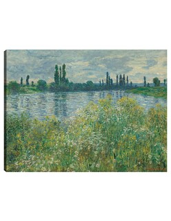 Foto 1 | Cuadro Decorativo - Orillas Del Sena- Claude Monet - Religión - 28x36 - Impresión En Lienzo - Fine Art Tj