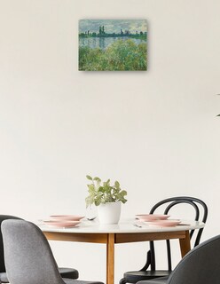 Foto 2 | Cuadro Decorativo - Orillas Del Sena- Claude Monet - Religión - 28x36 - Impresión En Lienzo - Fine Art Tj