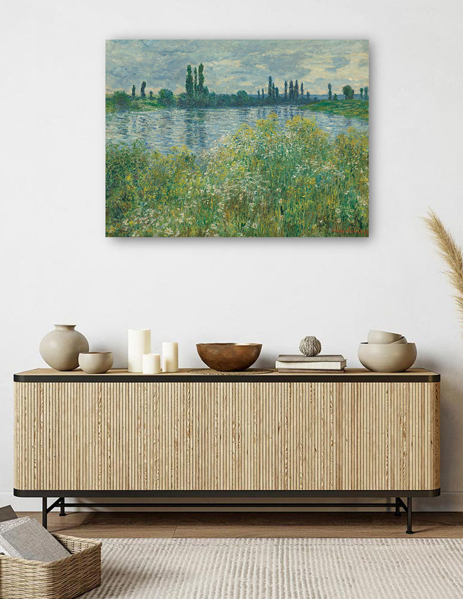 Foto 5 | Cuadro Decorativo - Orillas Del Sena- Claude Monet - Religión - 28x36 - Impresión En Lienzo - Fine Art Tj