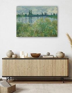 Foto 5 | Cuadro Decorativo - Orillas Del Sena- Claude Monet - Religión - 28x36 - Impresión En Lienzo - Fine Art Tj