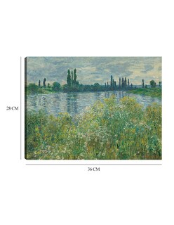 Foto 6 | Cuadro Decorativo - Orillas Del Sena- Claude Monet - Religión - 28x36 - Impresión En Lienzo - Fine Art Tj