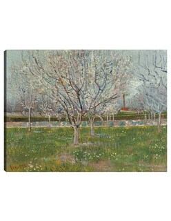 Foto 1 | Cuadro Decorativo - Huerto En Flor (ciruelos)- Vincent Van Gogh - Paisaje - 77x102 - Impresión En Lienzo - Fine Art Tj