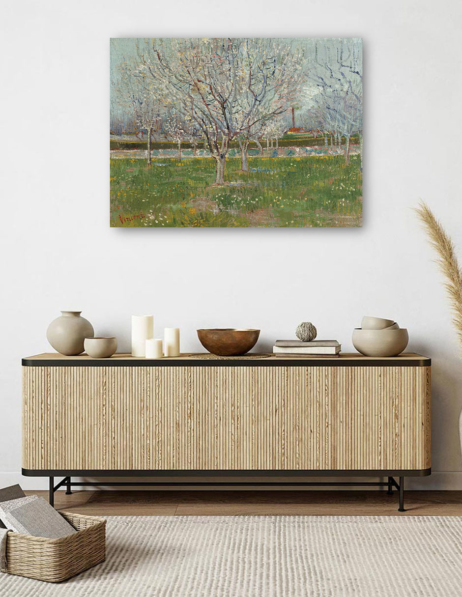 Foto 5 | Cuadro Decorativo - Huerto En Flor (ciruelos)- Vincent Van Gogh - Paisaje - 77x102 - Impresión En Lienzo - Fine Art Tj