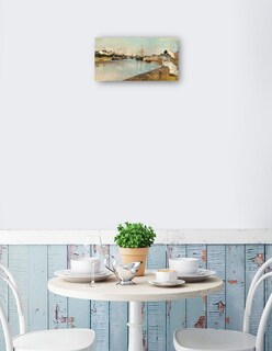 Foto 2 | Cuadro Decorativo - El Puerto De Lorient- Berthe Morisot - Costa - 64x122 - Impresión En Lienzo - Fine Art Tj