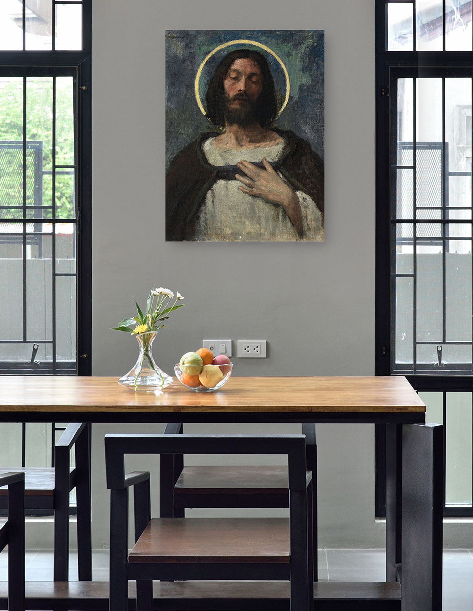 Foto 5 pulgar | Cuadro Decorativo - Cristo (c. 1905)- Gari Melchers - Religión - 46x61 - Impresión En Lienzo - Fine Art Tj