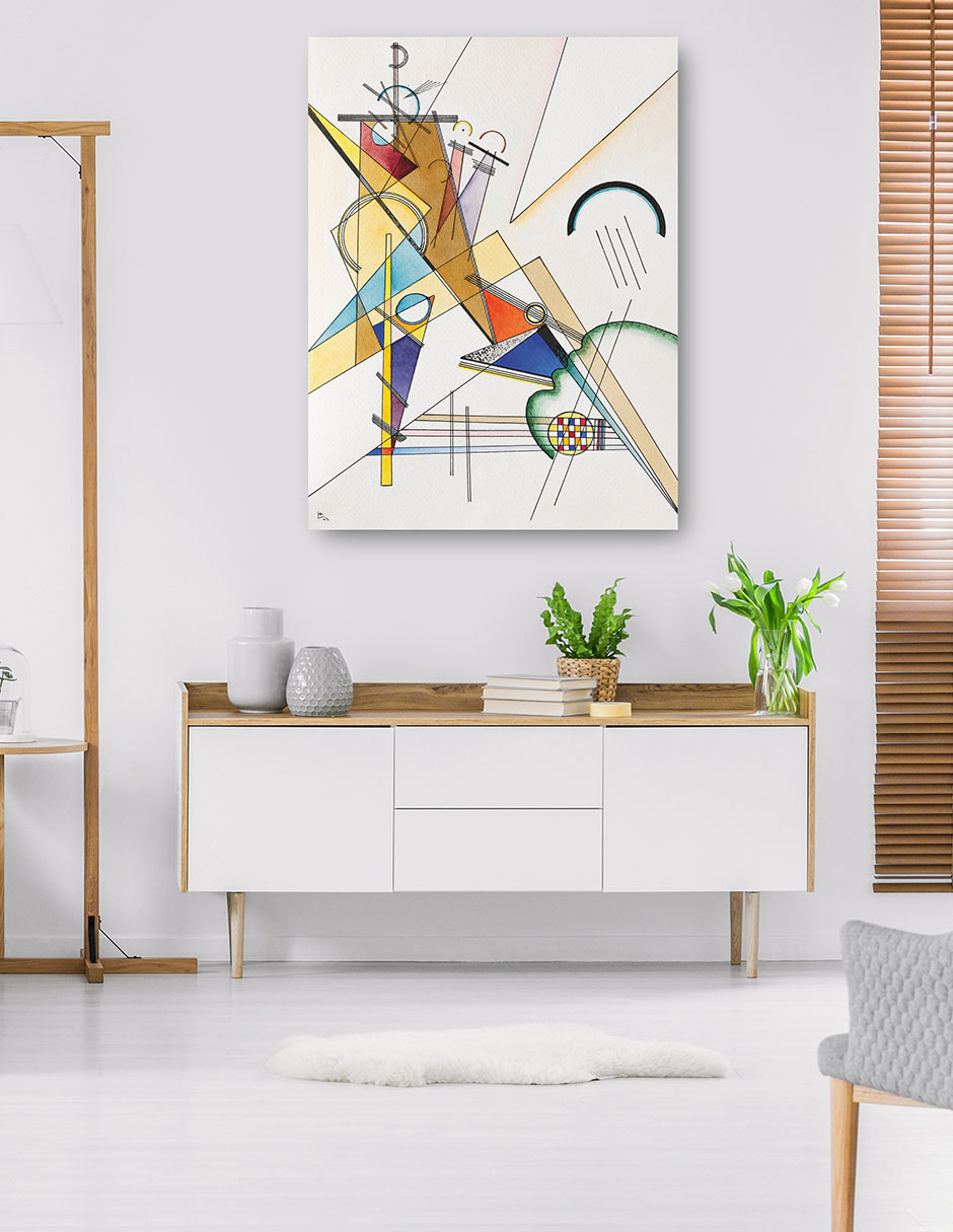 Foto 6 pulgar | Cuadro Decorativo - Tejido (1923)- Wassily Kandinsky - Abstracto - 28x36 - Impresión En Lienzo - Fine Art Tj