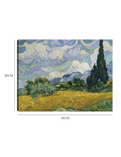 Foto 6 | Cuadro Decorativo - Campo De Trigo Con Cipreses (1889)- Vincent Van Gogh - Paisaje - 28x36 - Impresión En Lienzo