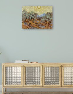 Foto 4 | Cuadro Decorativo - Olivos (1889)- Vincent Van Gogh - Paisaje - 46x61 - Impresión En Lienzo - Fine Art Tj
