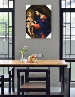 Foto 4 | Cuadro Decorativo - La Virgen Y El Niño (1651)- Carlo Dolci - Religión - 46x61 - Impresión En Lienzo - Fine Art Tj