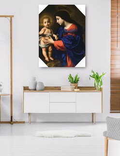 Foto 5 | Cuadro Decorativo - La Virgen Y El Niño (1651)- Carlo Dolci - Religión - 46x61 - Impresión En Lienzo - Fine Art Tj