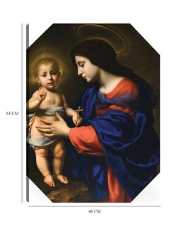 Foto 6 | Cuadro Decorativo - La Virgen Y El Niño (1651)- Carlo Dolci - Religión - 46x61 - Impresión En Lienzo - Fine Art Tj